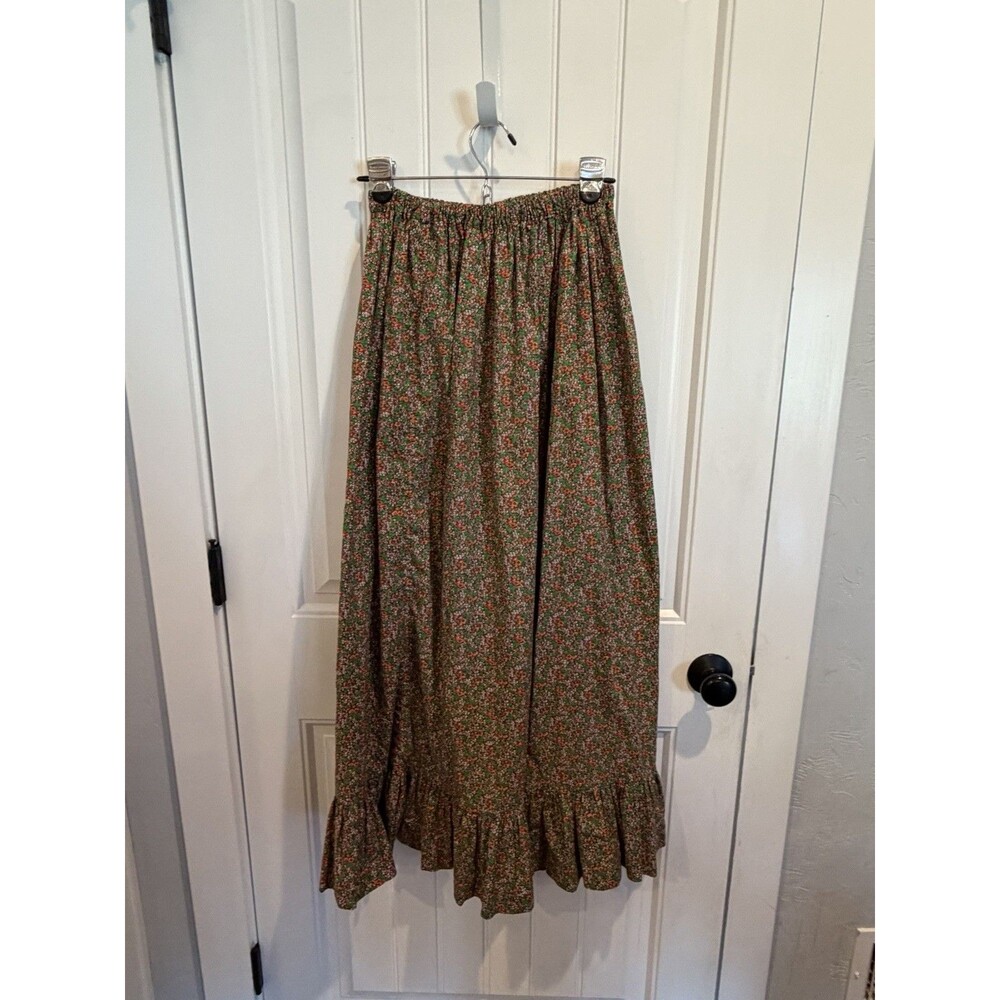 Vintage 1970’s Thermo-Jac Floral Maxi Skirt WPL 5966 Prairie Boho Ruffle Hem
